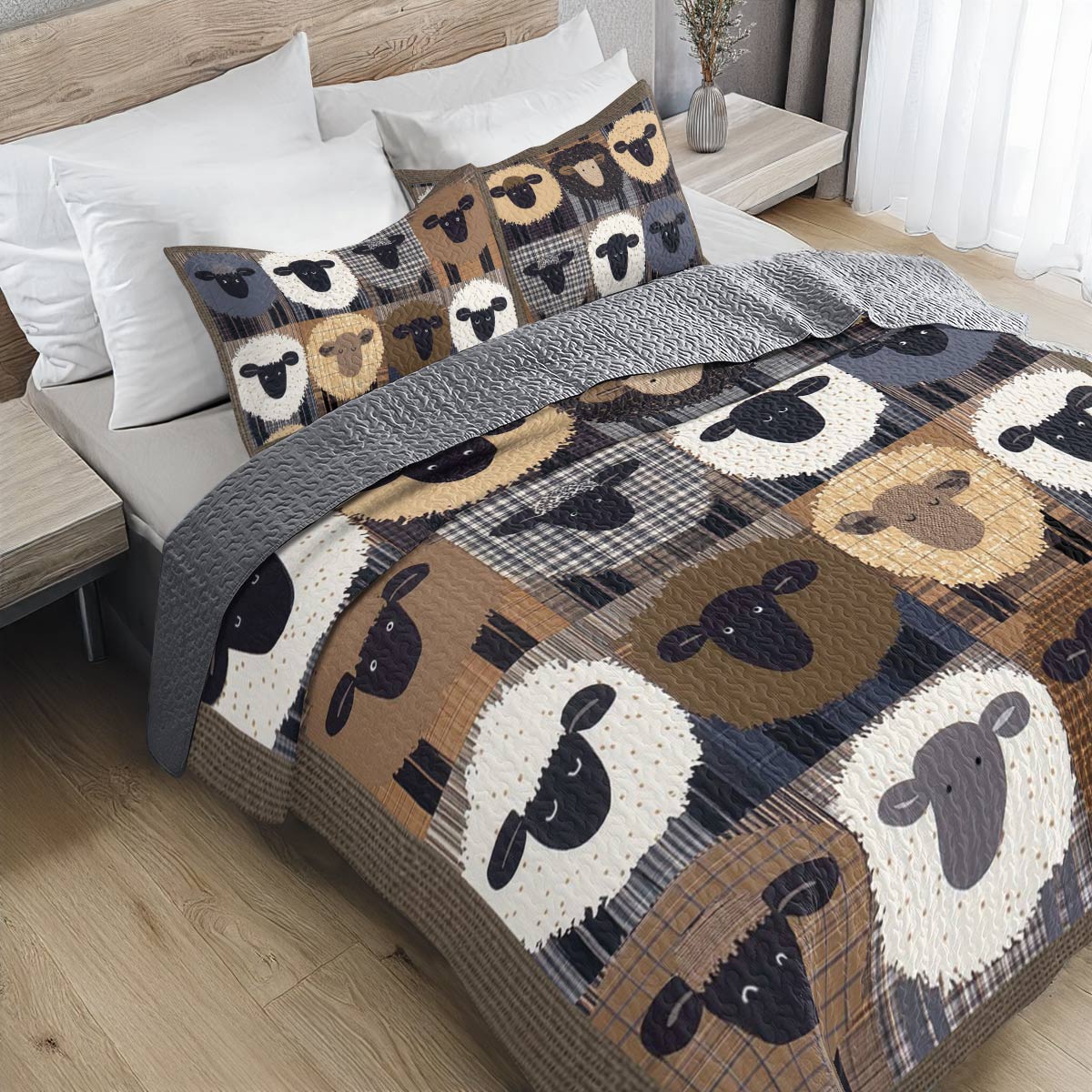 Shineful All Season Quilt 3-Piece Set Sheepish Dreams