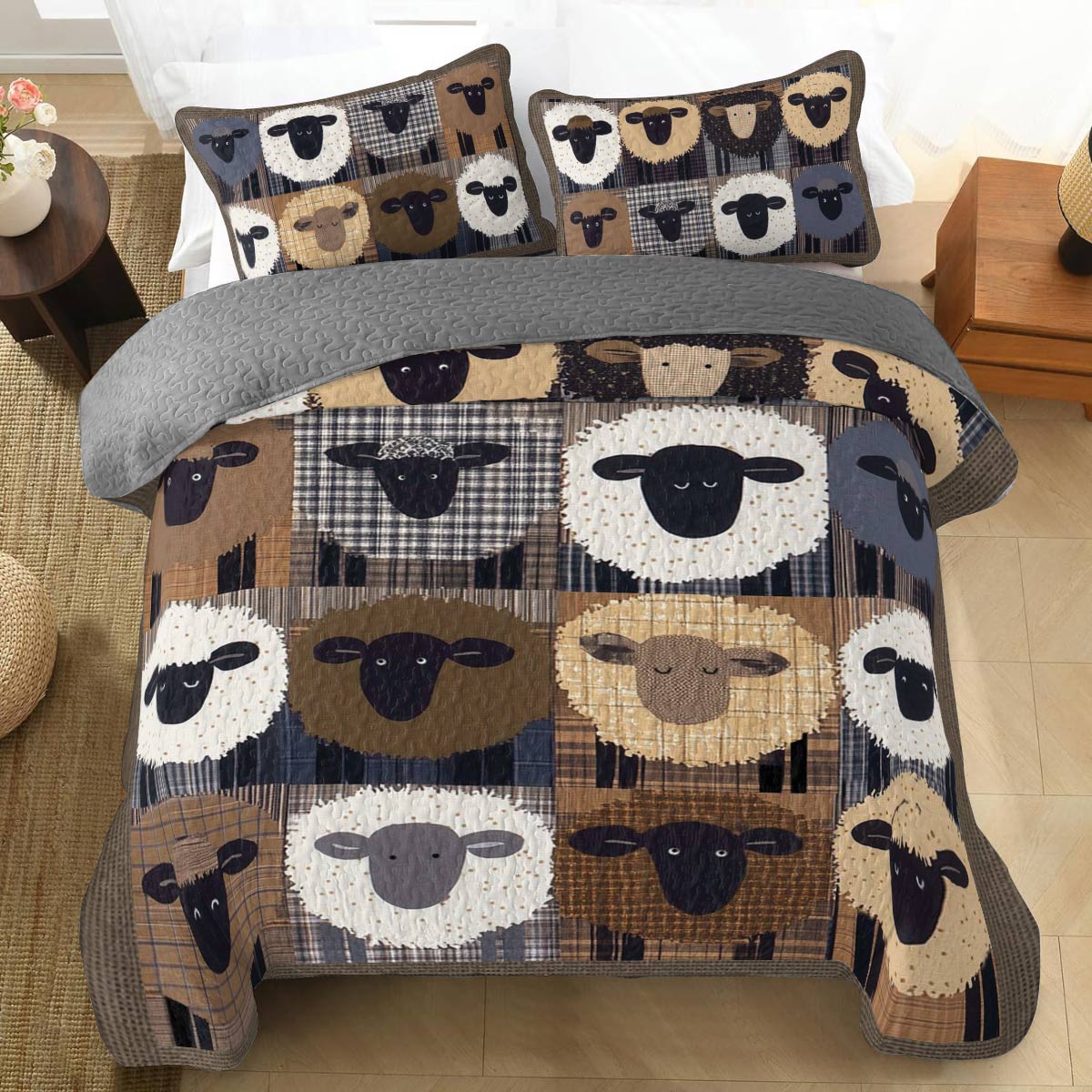 Shineful All Season Quilt 3-Piece Set Sheepish Dreams