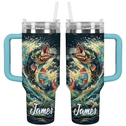 Shineful Tumbler Personalized Love Fishing