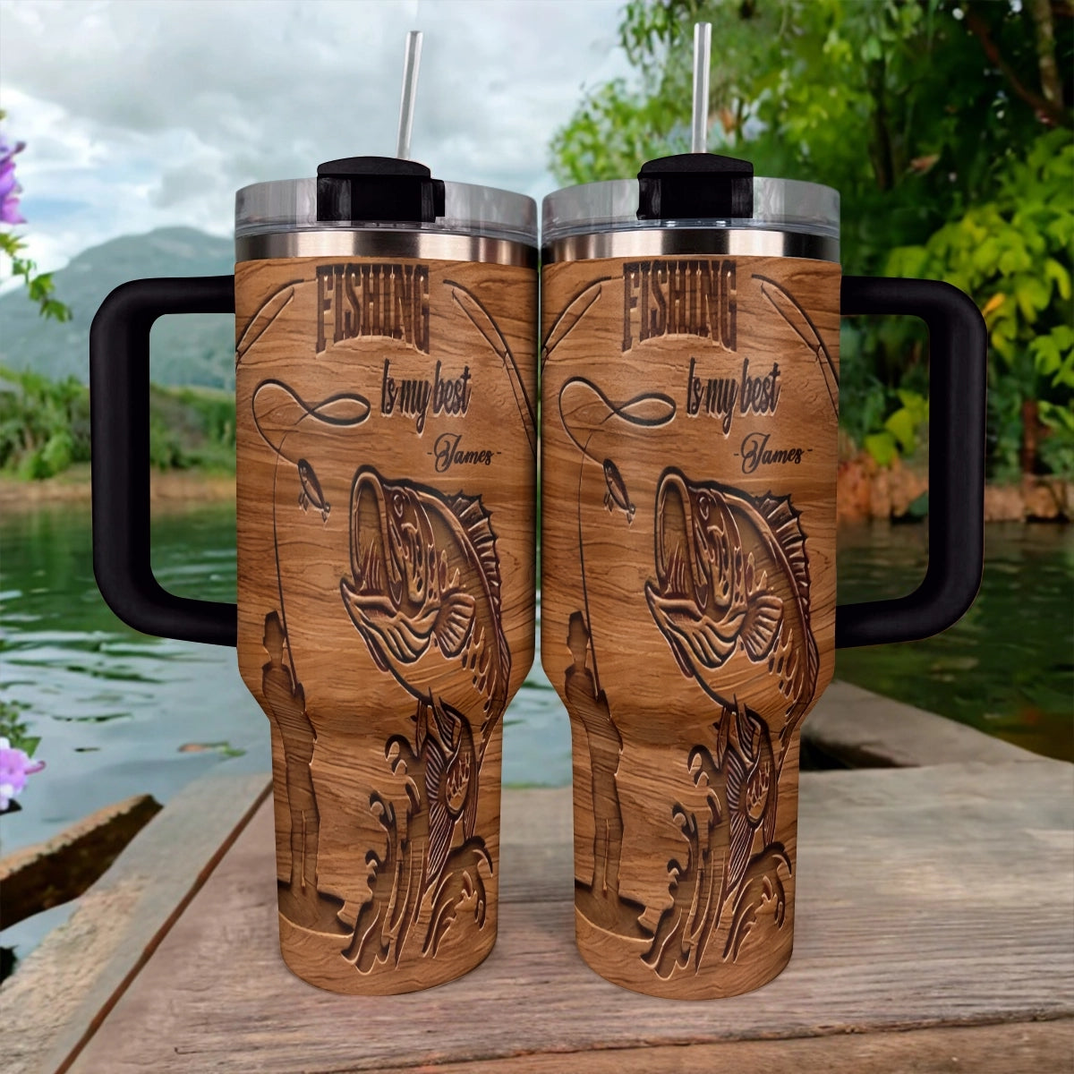 Shineful Tumbler Personalized Fishing Ultimate Gear