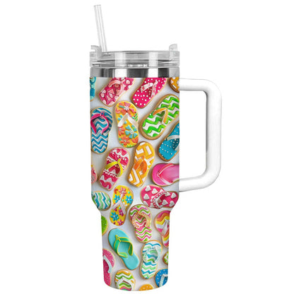 Shineful Tumbler Pretty Flip Flops