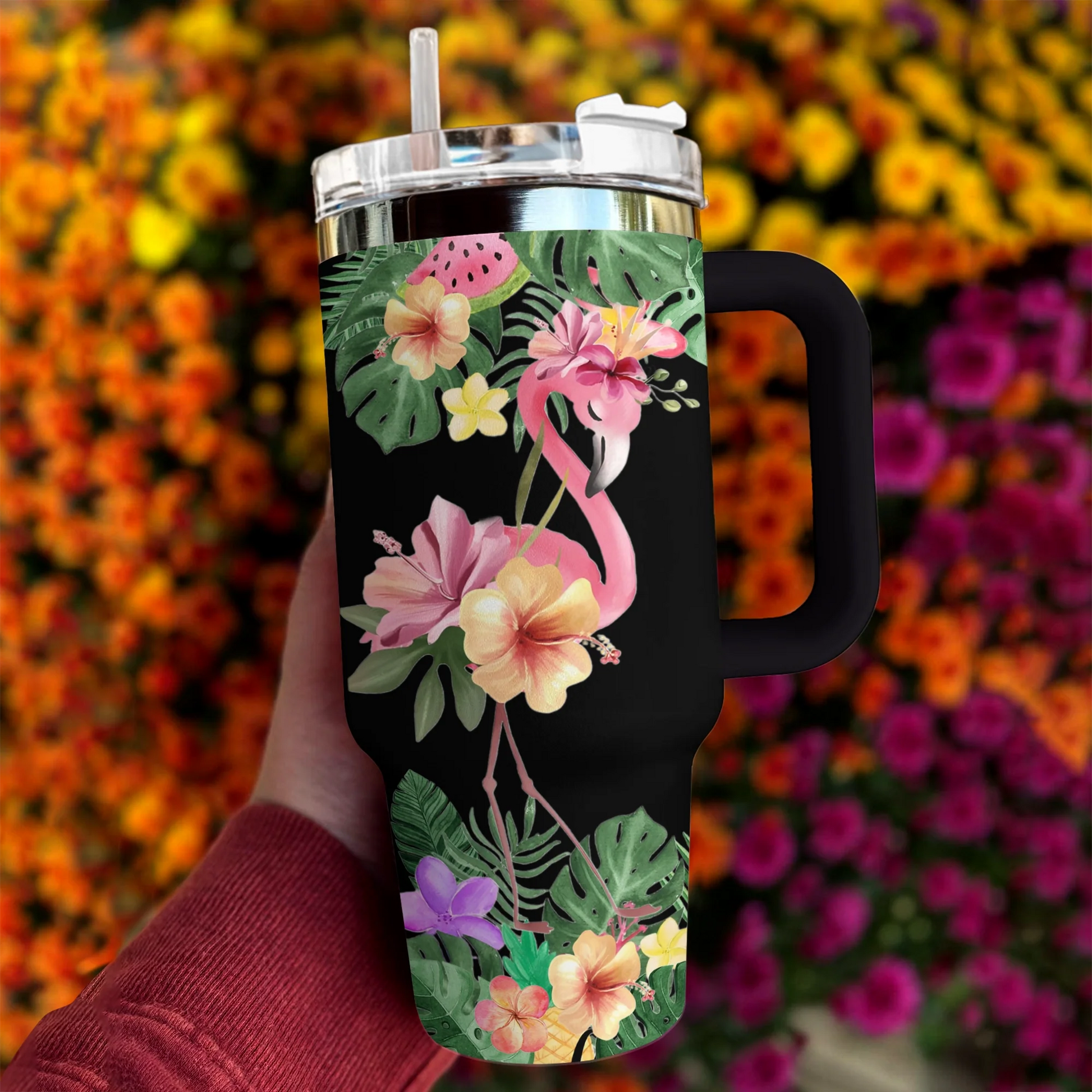 Flamingo 40 Oz Shineful™ Tumbler Aloha Spirit Mn8 40Oz