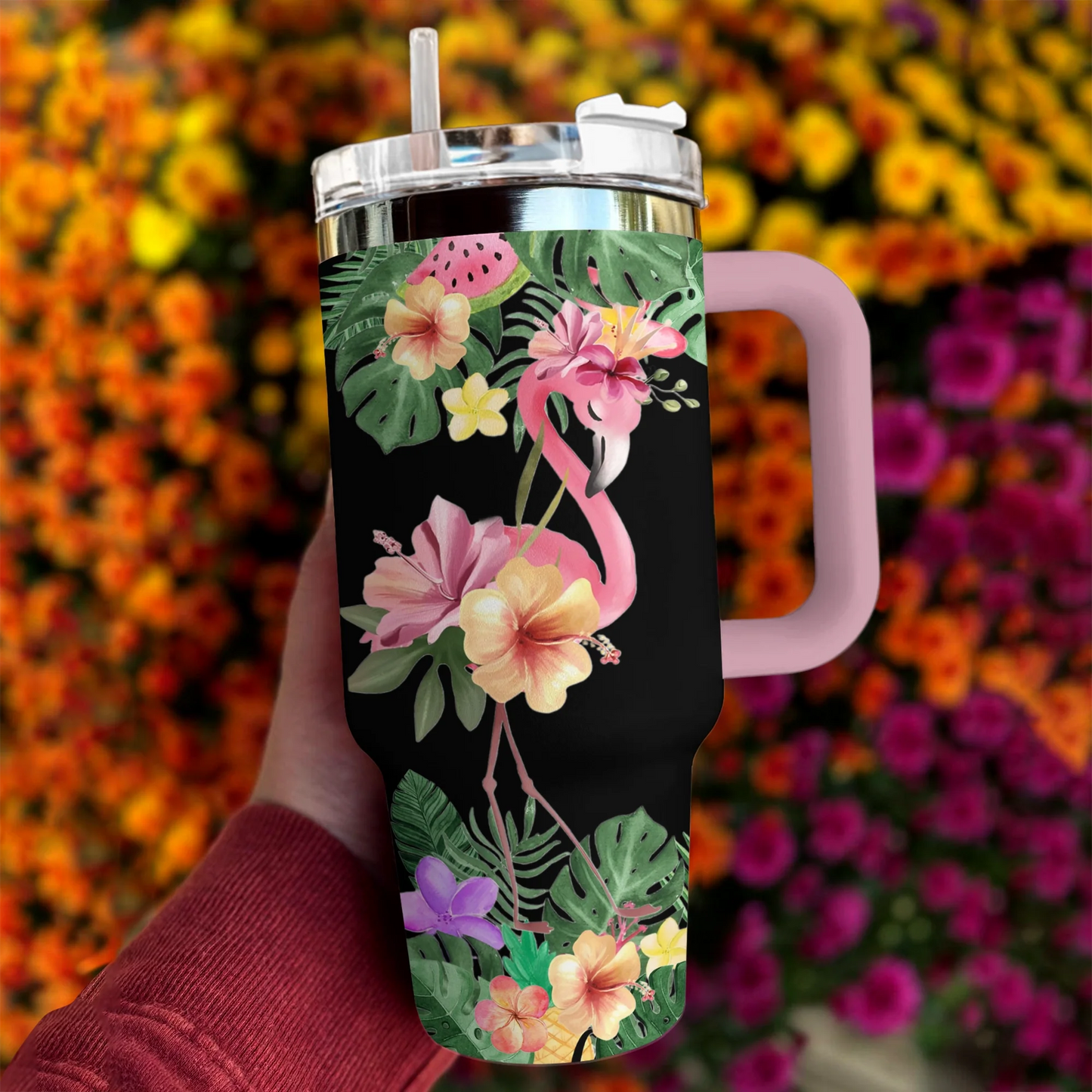 Flamingo 40 Oz Shineful™ Tumbler Aloha Spirit Mn8 40Oz