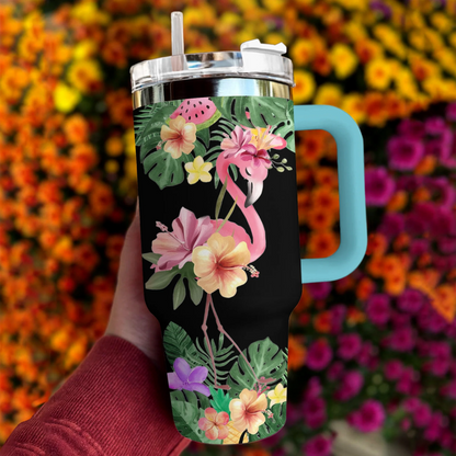 Flamingo 40 Oz Shineful™ Tumbler Aloha Spirit Mn8 40Oz