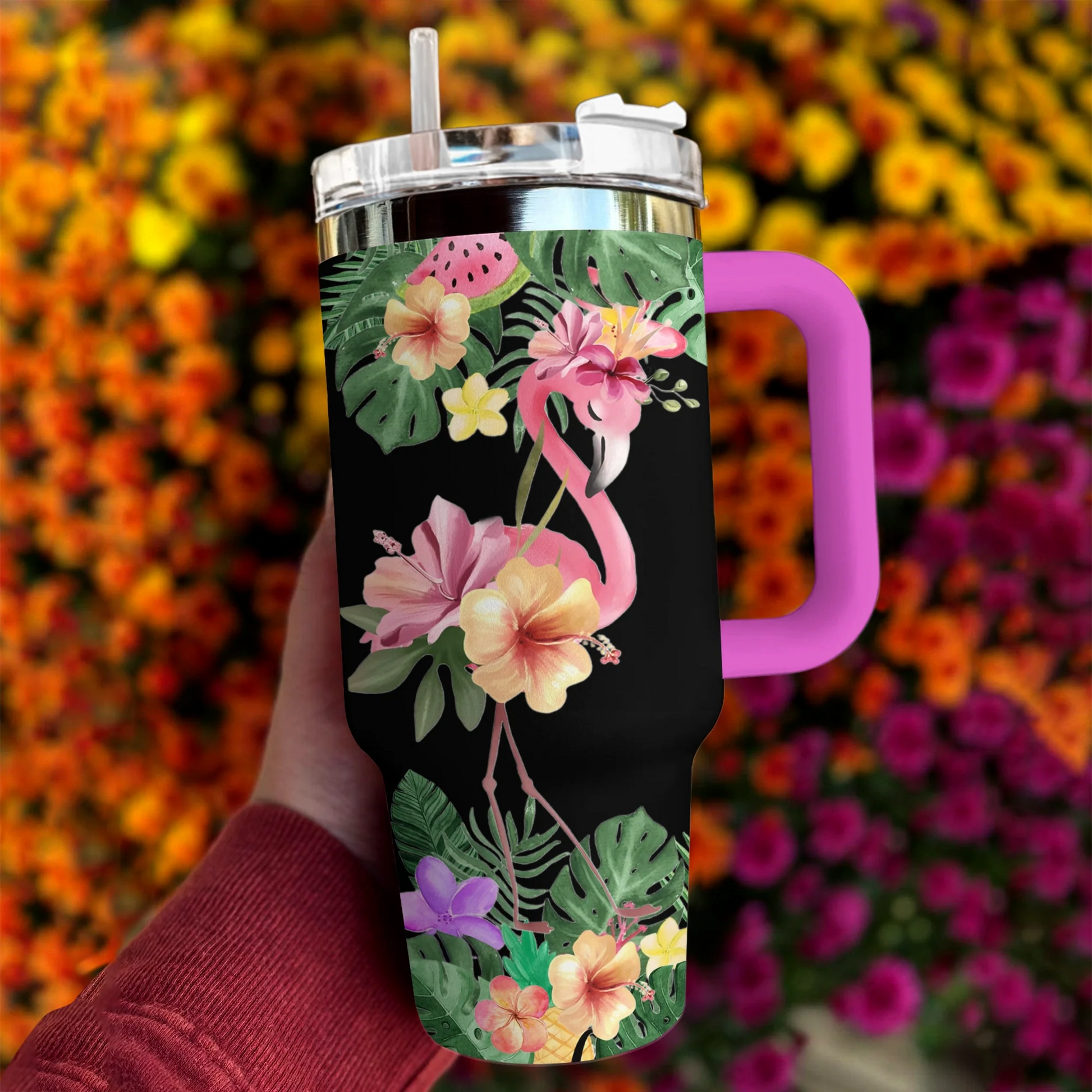 Flamingo 40 Oz Shineful™ Tumbler Aloha Spirit Mn8 40Oz