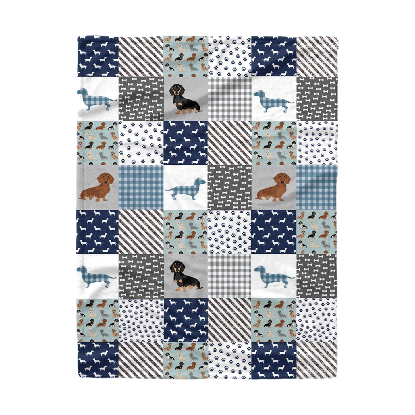 Shineful Fleece Blanket Dachshund Delight