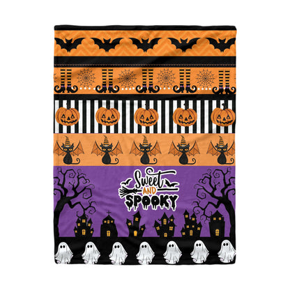 Shineful Fleece Blanket Halloween Sweet And Spooky