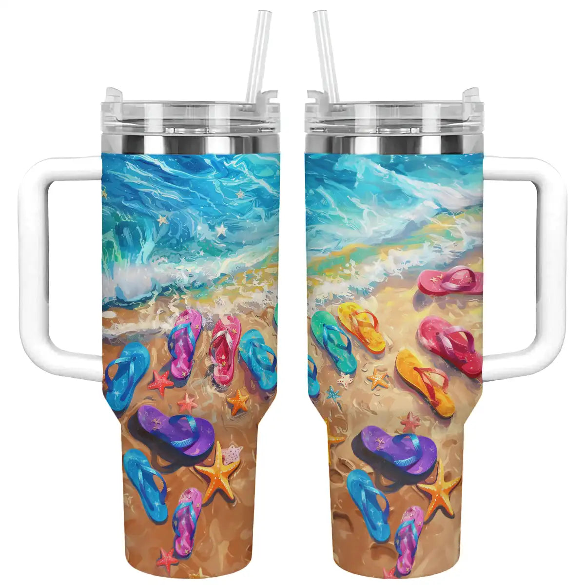 Shineful Tumbler Flipflop Hello Summer