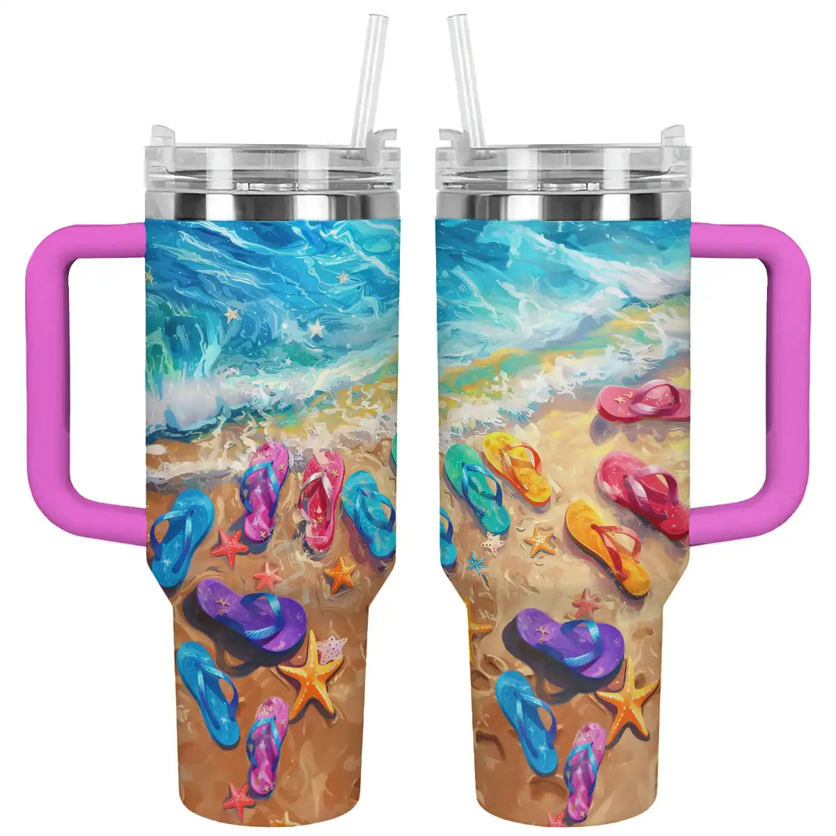 Shineful Tumbler Flipflop Hello Summer