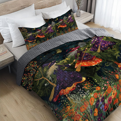 Shineful All Season Quilt 3-Piece Set Enchanted Witches