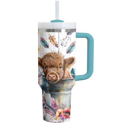 Highland Cow Shineful Tumbler Highland Harmony