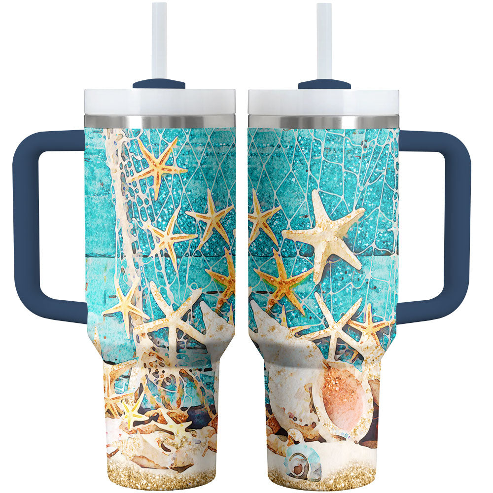 Beach Shineful Tumbler Ocean Breeze Shells