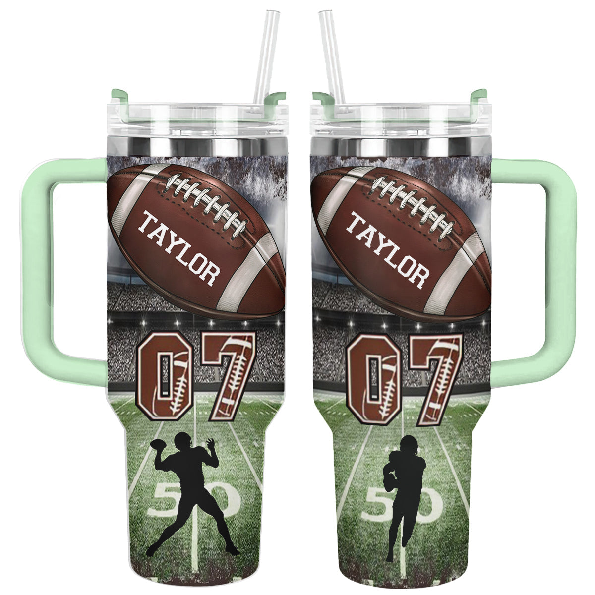 Shineful Tumbler Personalized Touchdown