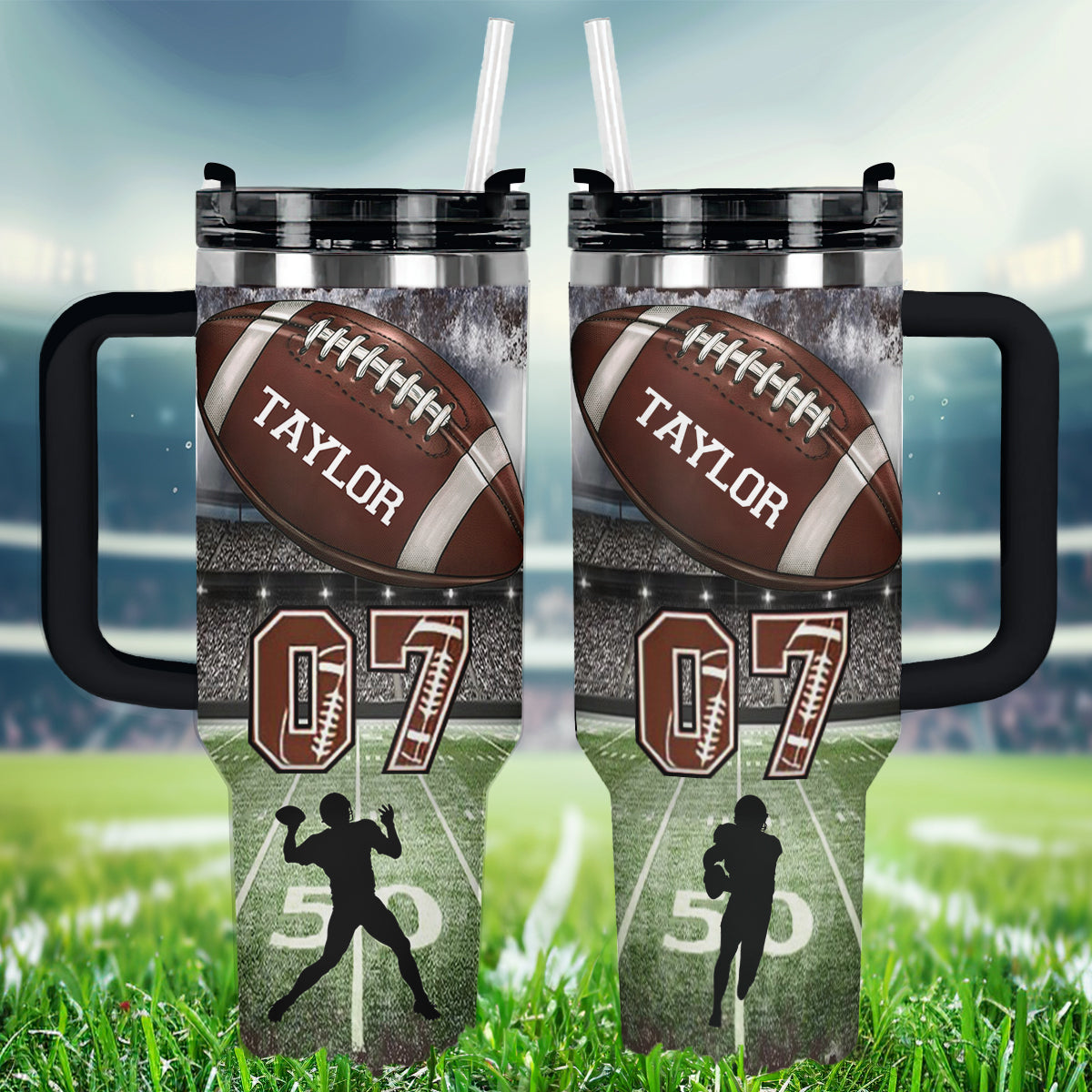 Shineful Tumbler Personalized Touchdown