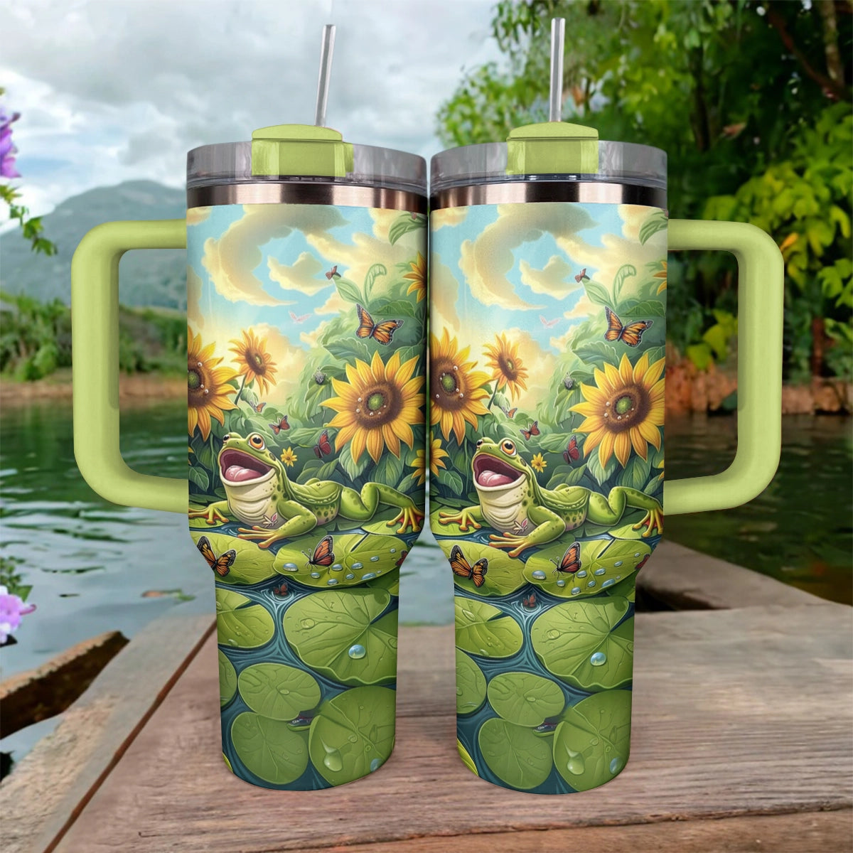 Shineful Tumbler Frog Sunny Haven