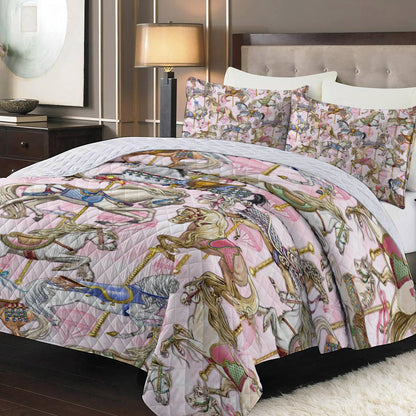 Shineful Quilt 3-Piece Set Carousel Elegance