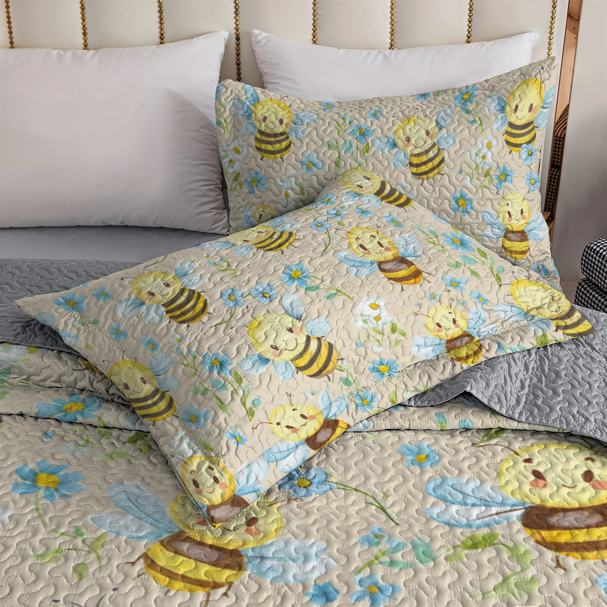 Shineful All Season Quilt 3-teiliges Set - Bee Sweet Dreams 