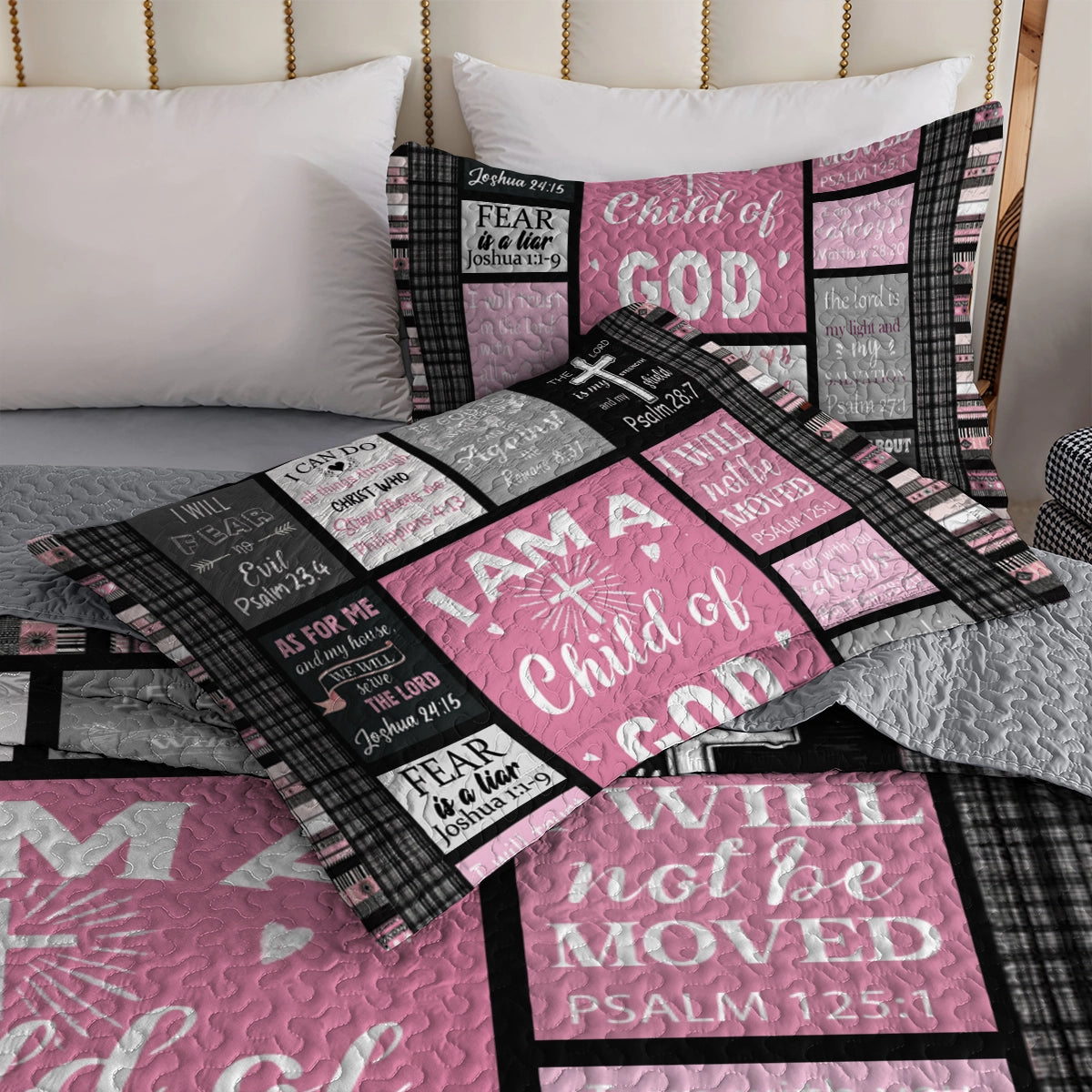 Shineful All Season Quilt 3-Piece Set -"Child of God" Inspirational