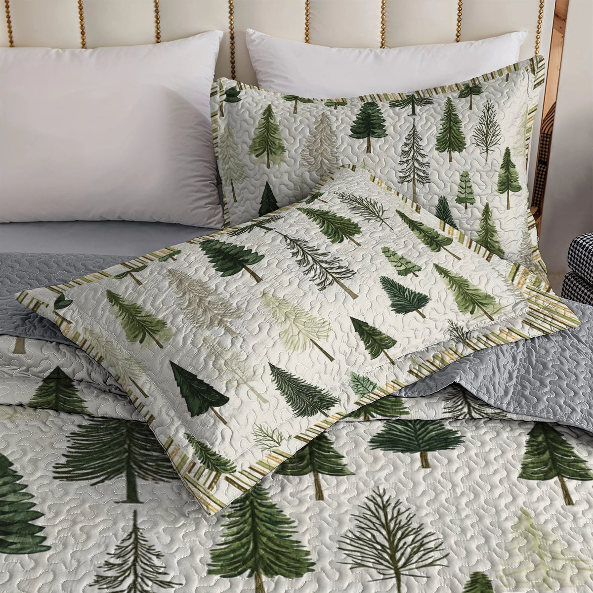 Shineful All Season Quilt 3-Piece Set - Christmas Tree Dreams