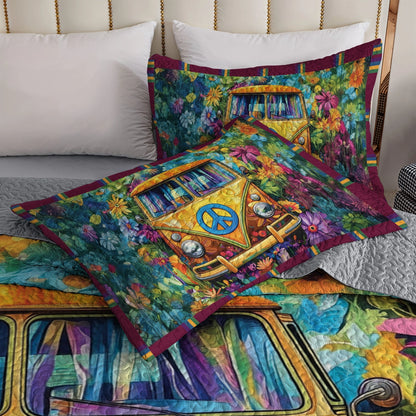 Shineful All Season Quilt 3-Piece Set - Hippie Van Life