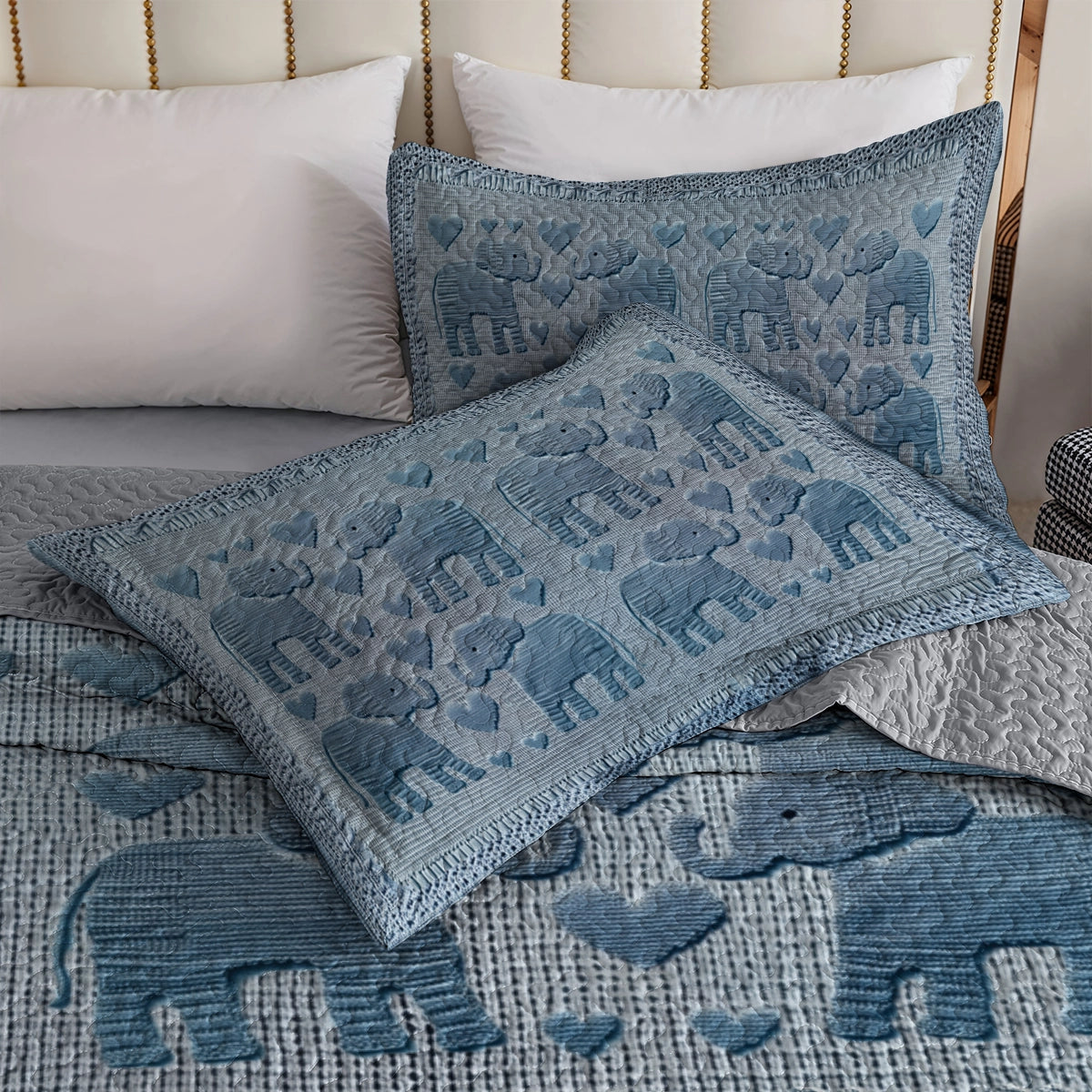 Shineful All Season Quilt 3-Piece Set - Elephant Love Crochet