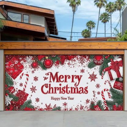 Shineful Garage Door Banner Decoration Christmas Background