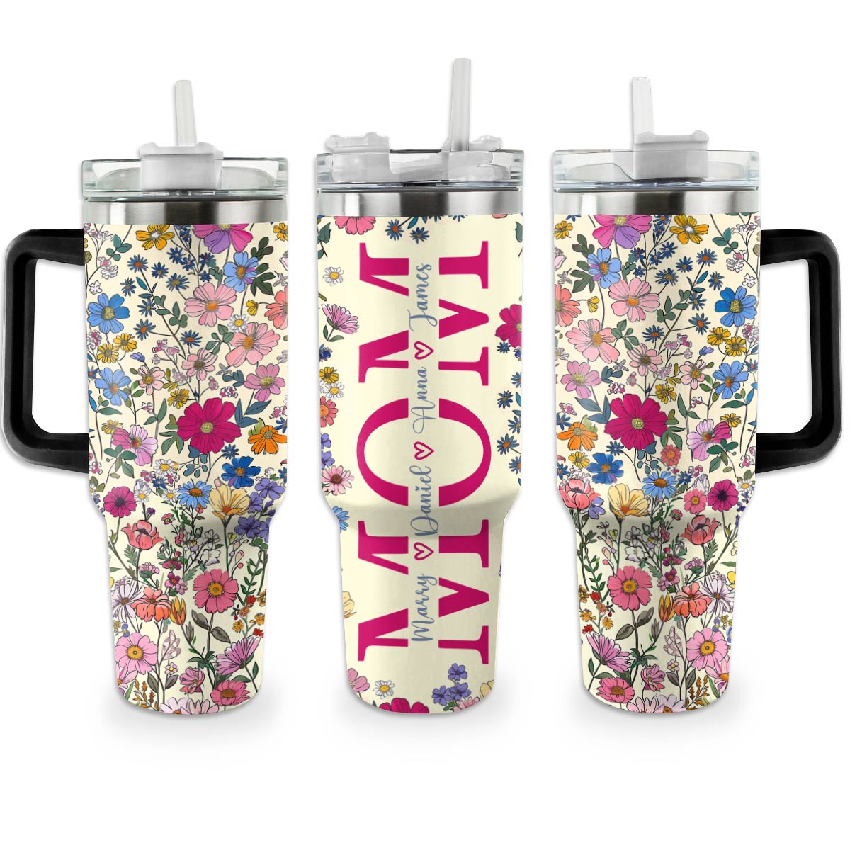 Shineful Tumbler Charming Flowers Mom