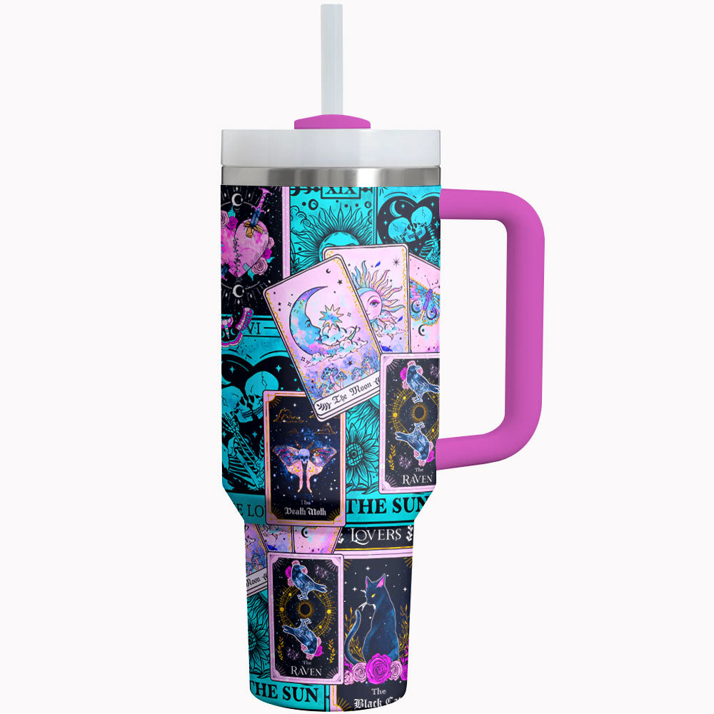 Tarot Shineful Tumbler Sip Your Fate