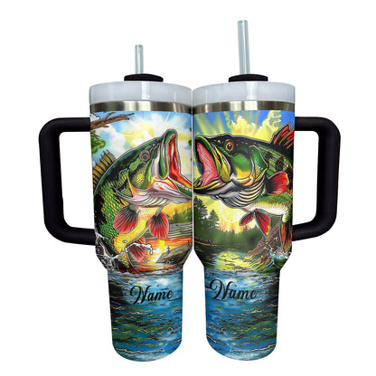 Shineful Tumbler Personalized I love Fishing