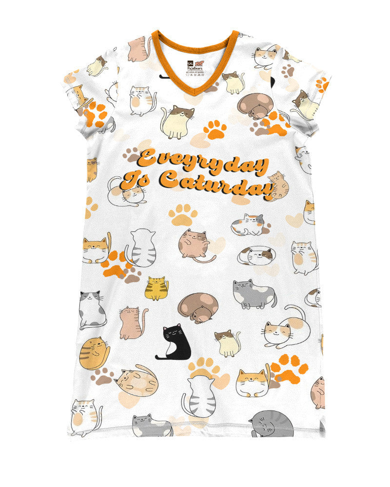 Cat Shineful® V-Neck Nightshirts Cute Cats Nl09 Nightshirt