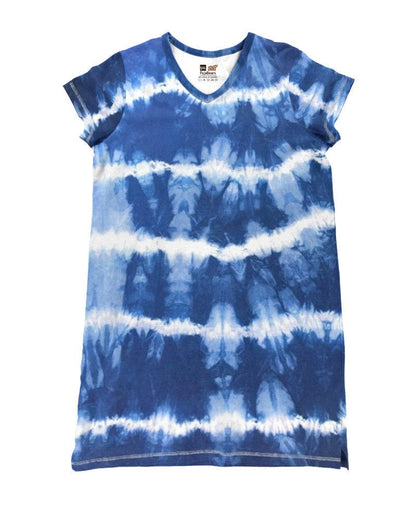 Tie Dye V-Neck Shineful® Nightshirt Ocean Hm8 Nightshirts