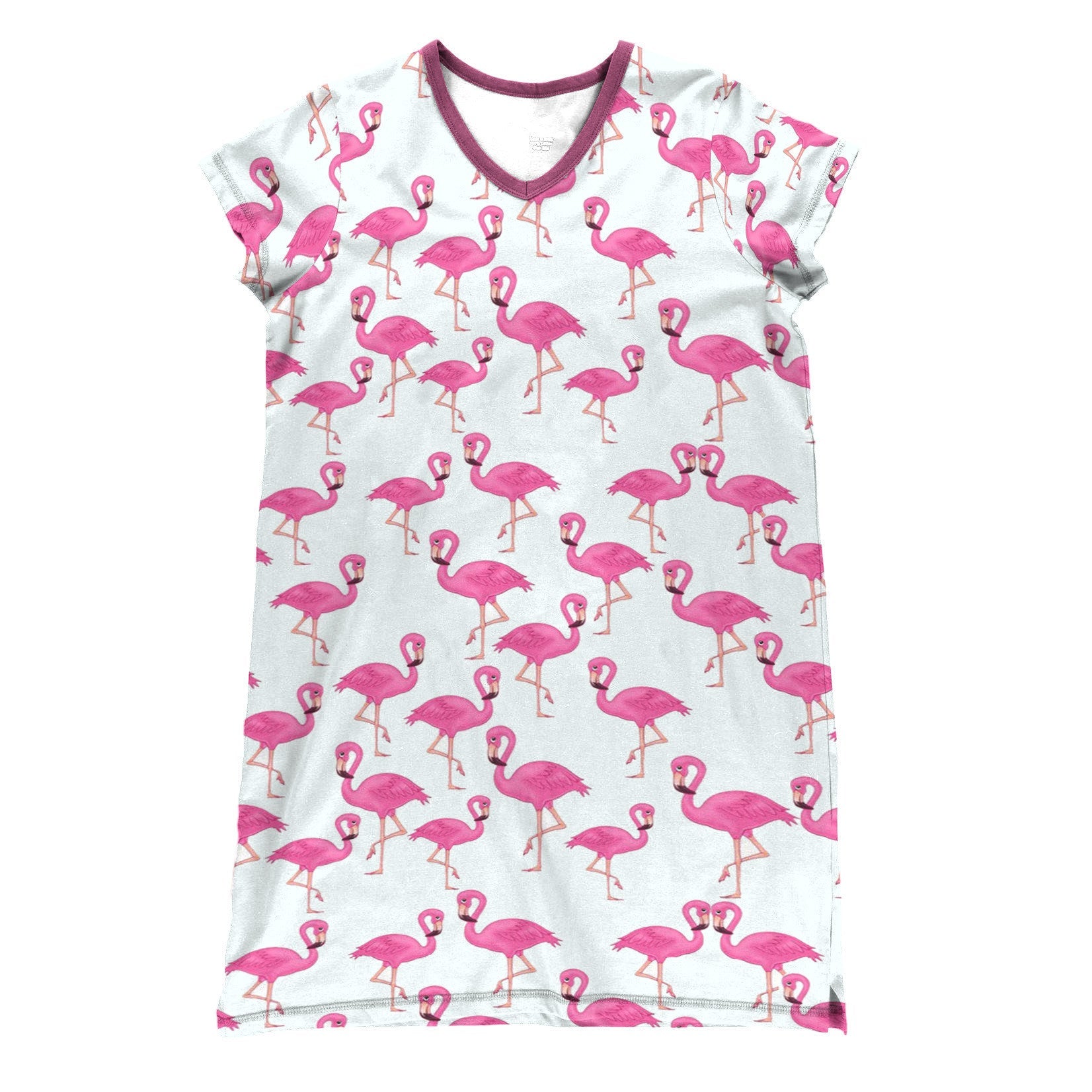 Flamingo Shineful® V-Neck Nightshirts Couple Tl10