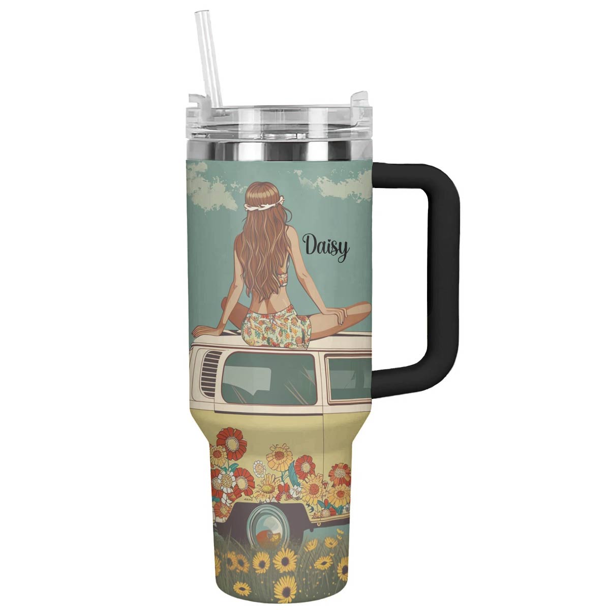 Hippie Personalized 40 Oz Shineful™ Tumbler Dreaming Tl10 40Oz