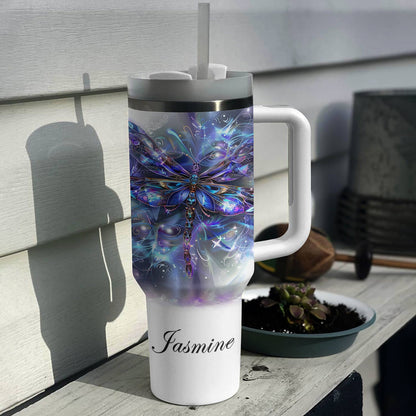 Shineful Personalized Tumbler Splendid Dragonflies