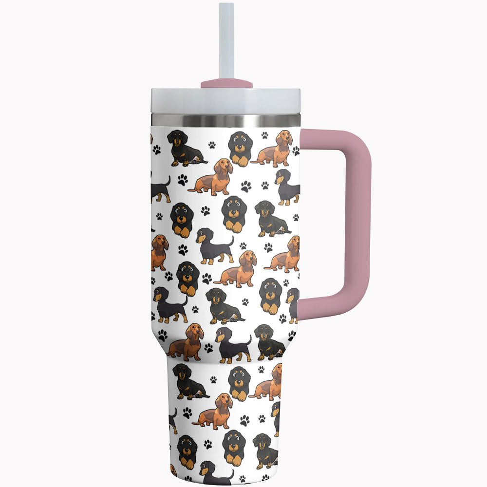 Dachshund Tumbler Shineful Dashing Dachshunds