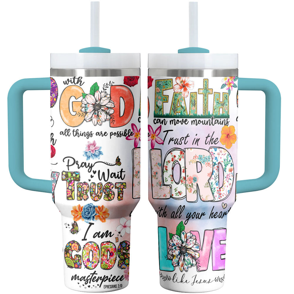 God Tumbler Shineful Faithful Flasks