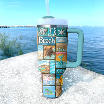 Beach Shineful Tumbler Das Leben ist besser am Strand