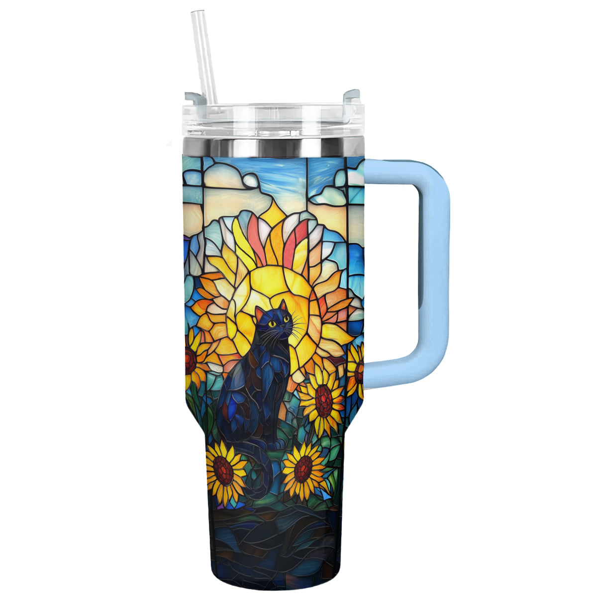 Shineful Tumbler Sun-Kissed Glass Feline