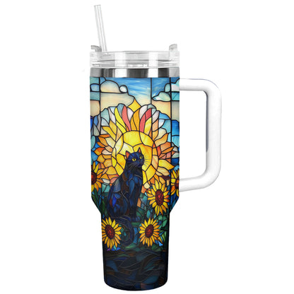 Shineful Tumbler Sun-Kissed Glass Feline