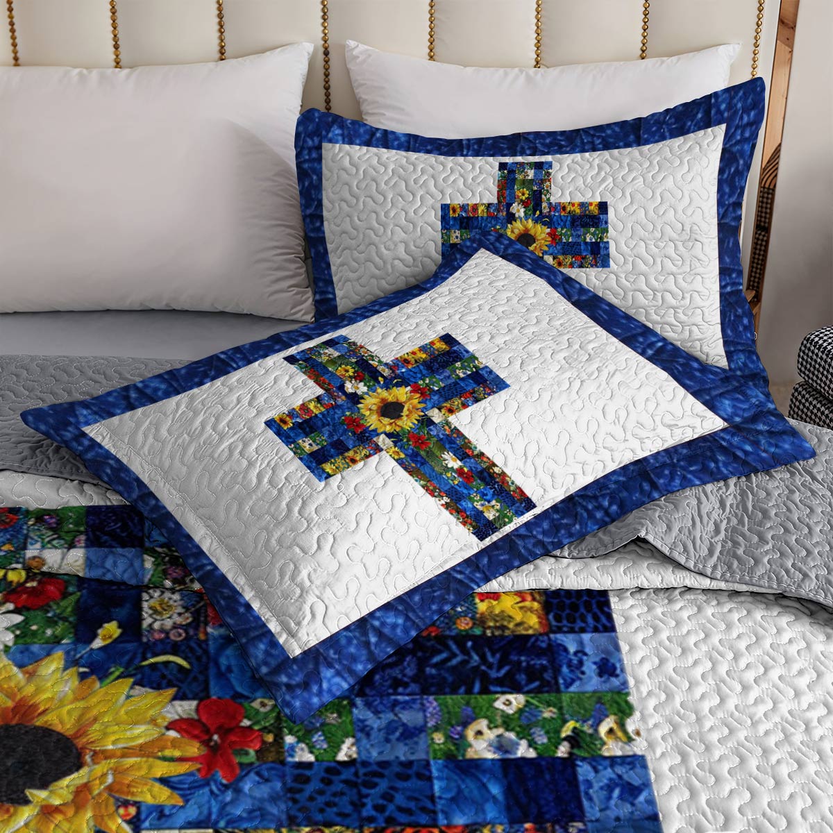 Shineful All Season Quilt 3-Piece Set Faith Hope Love