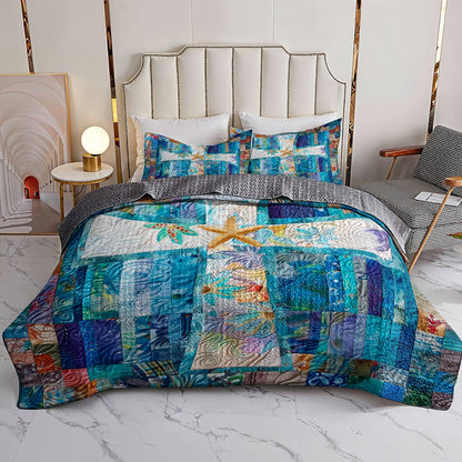 Shineful All Season Quilt 3-Piece Set Sunshine Beach God