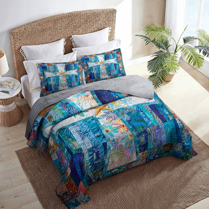 Shineful All Season Quilt 3-Piece Set Sunshine Beach God