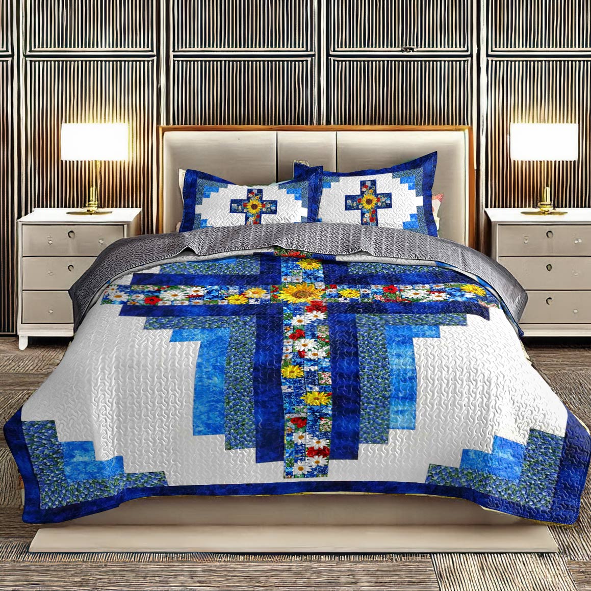 Shineful All Season Quilt 3-Piece Set Sunshine Faith God