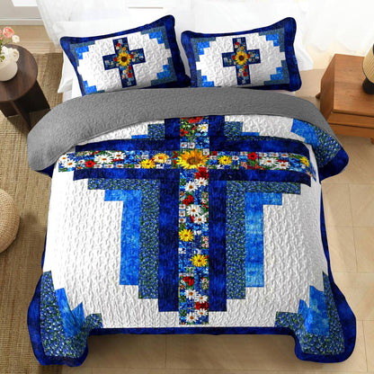 Shineful All Season Quilt 3-Piece Set Sunshine Faith God