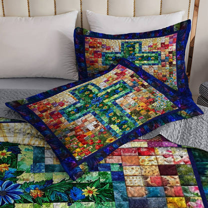 Shineful All Season Quilt 3-Piece Set My Soul Is Blooming