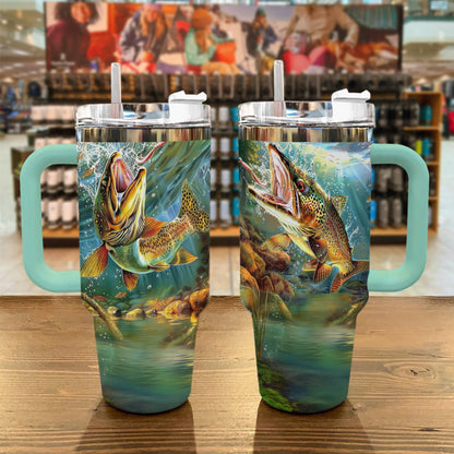 Shineful Tumbler Personalized Elegant Trout