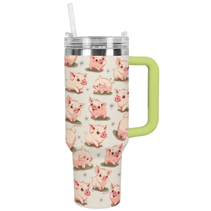 Shineful Tumbler Piglet Simple Daisies