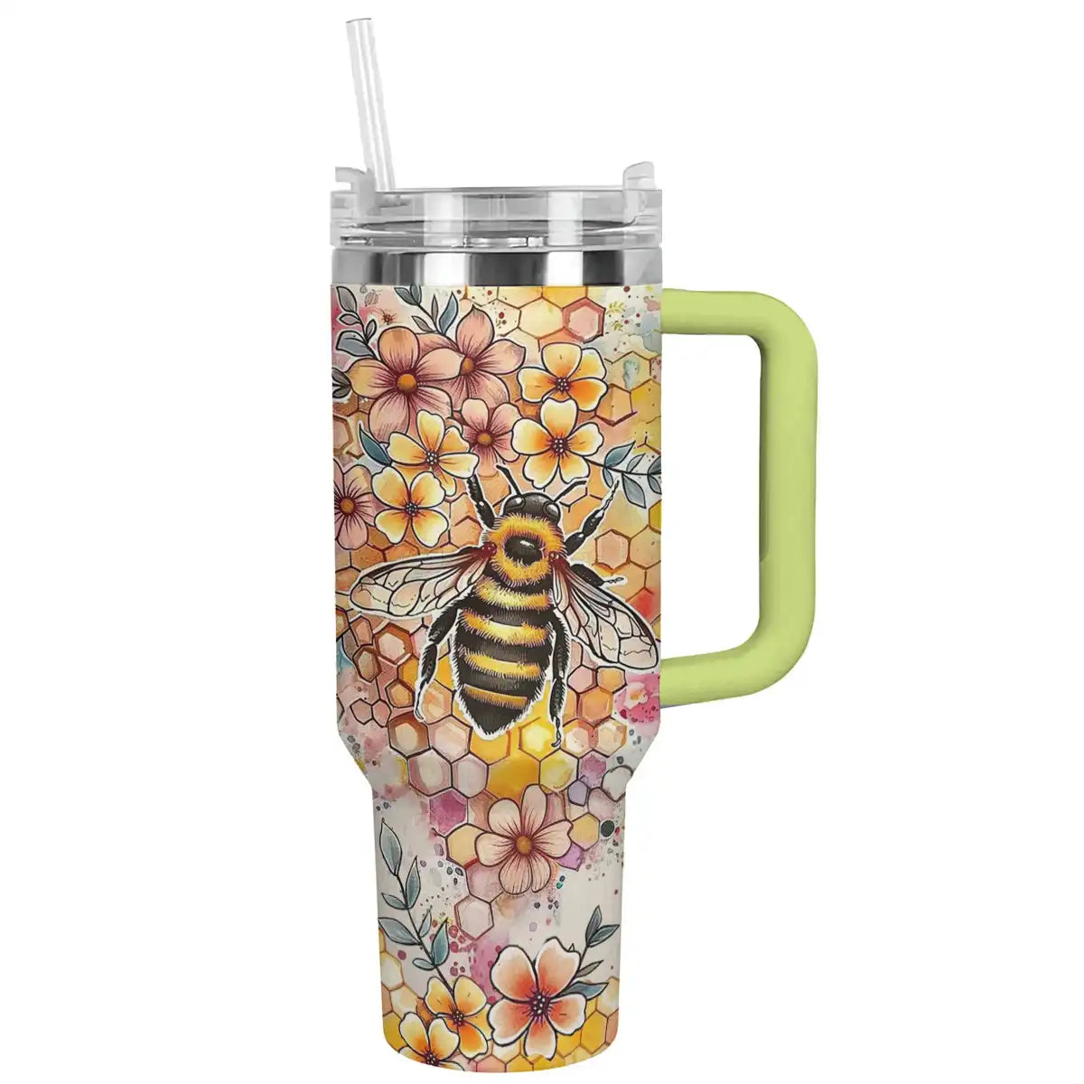 Shineful Tumbler Floral Bee