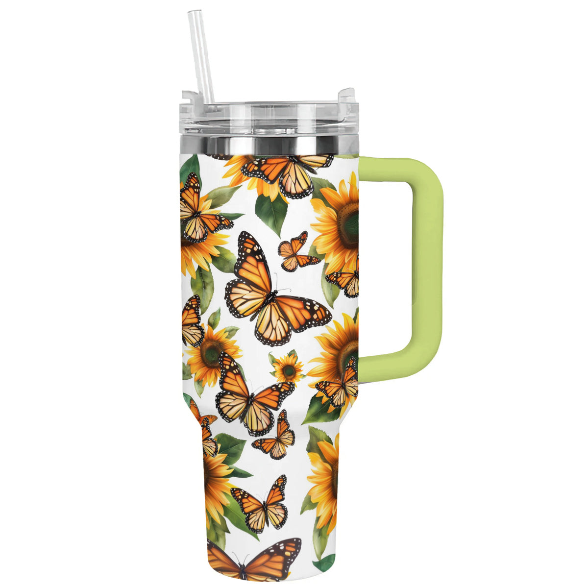 Shineful Tumbler Sunflower Monarch Butterfly