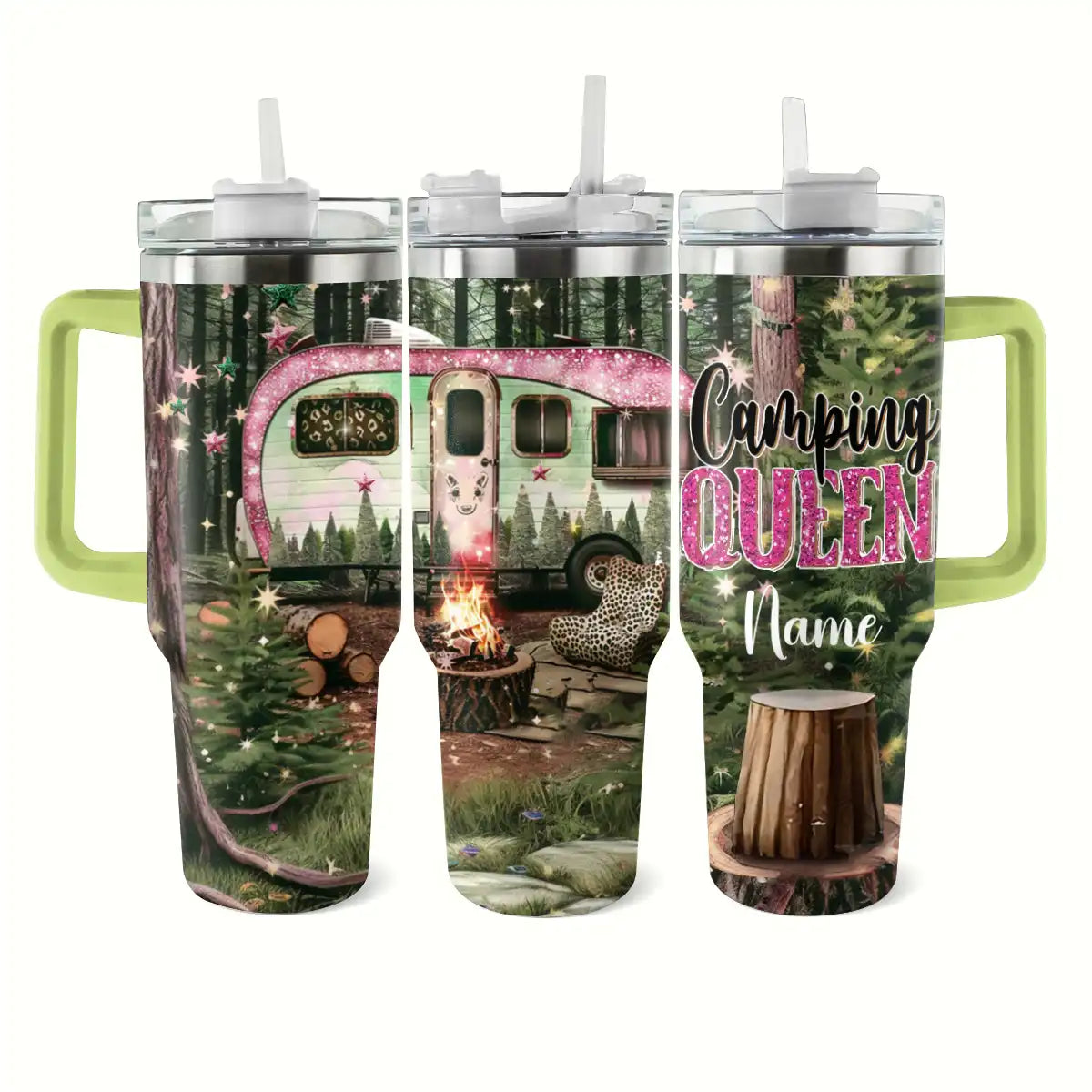 Shineful Tumbler Personalized Camping Queen